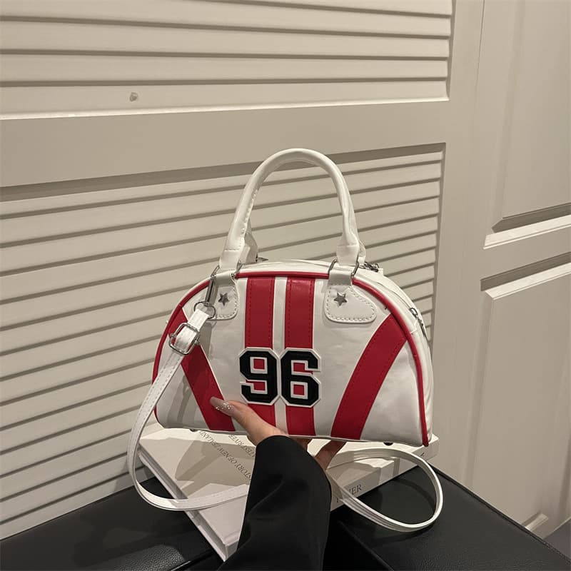 2025 Boston Bag Women's Trendy Handbag Niche Shoulder Crossbody Bag Racing Bowling Bag Women's Bag Wholesale