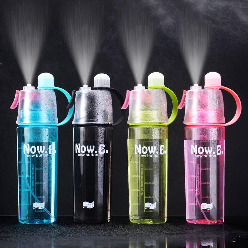 Simple Plastic Cup Sports Spray Bottle Water Bottle Fitness Large Capacity Sports Cup