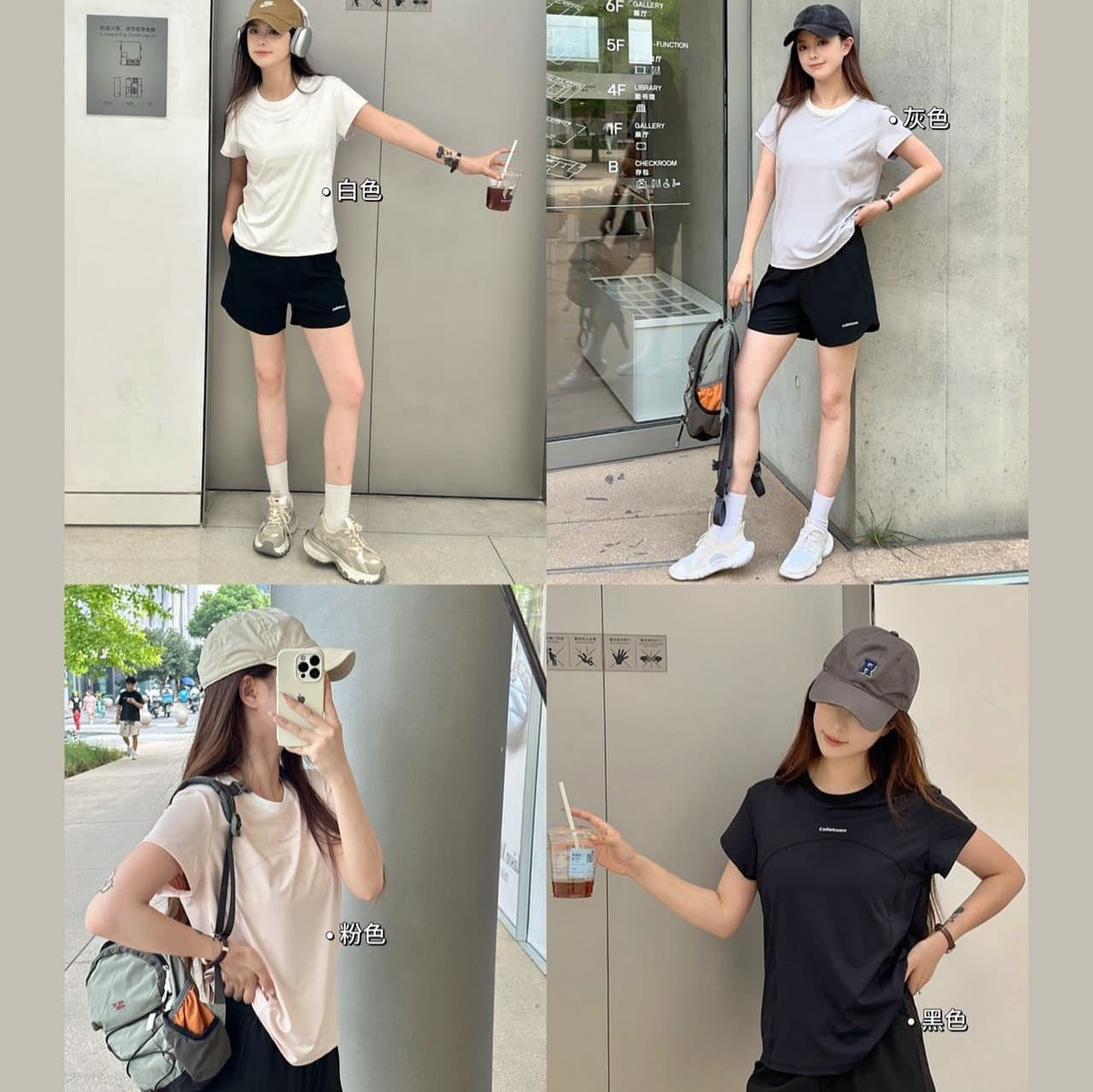 CAILEKUEN Bare-feel Women's Sportswear Set 4.0 Upgraded Quick-dry Slimming Fitness Running Casual Two-piece Set
