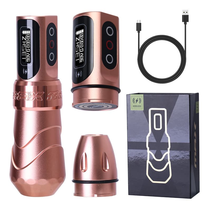 Liqi Wireless Coreless Motor Rechargeable Tattoo Pen, Wireless Mobile Dual Battery Beauty Tool, Cross-Border Wholesale