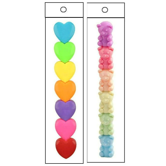 Art department pens fluorescent all-in-one heart pen love pen continuous marking teddy bear pen bear pen NO ballpoint pen