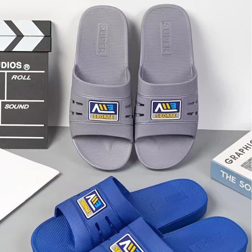 Shipping Not Included, Slippers Wholesale, Street Vendor High-Volume Men's Slippers, 2024 Summer New Style Home and Outdoor Wear, Blow-Molded Anti-Skid Men's Slippers