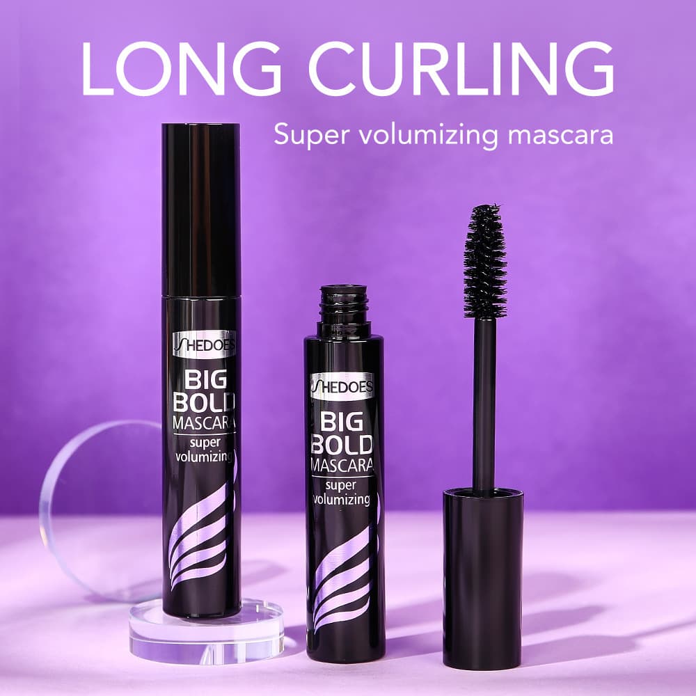 Shedoes Cross-border New Arrival Voluminous Curling Long-lasting Waterproof Sweat-proof Easy-to-remove Smudge-proof Clump-free Mascara