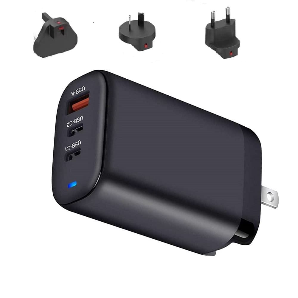 65W GaN Charger with PD Fast Charging for Laptops and Phones