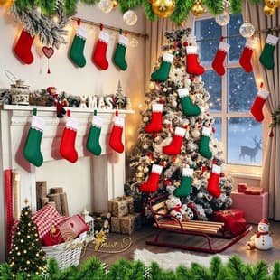 Cross-border Christmas Socks Decoration Ornament Gift Bag Christmas Tree Fireplace Window Home Decoration Props Background Cloth