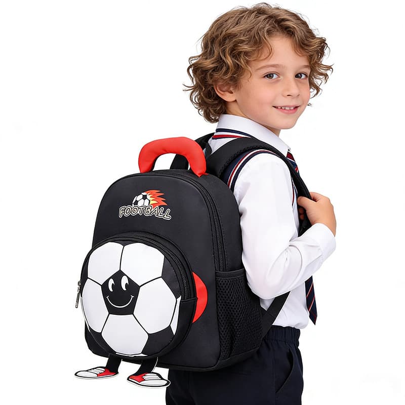 Kids Backpack for Boys, Export Soccer Backpack 3-6 Years, Large Medium Small Class, Kindergarten, Boys' Backpack