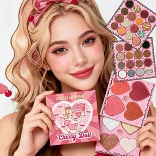New Book Eyeshadow Palette Pearl Matte Multi-Color Rotating Makeup Book TK Hot Selling Palette for Southeast Asia Cross-Border Supply