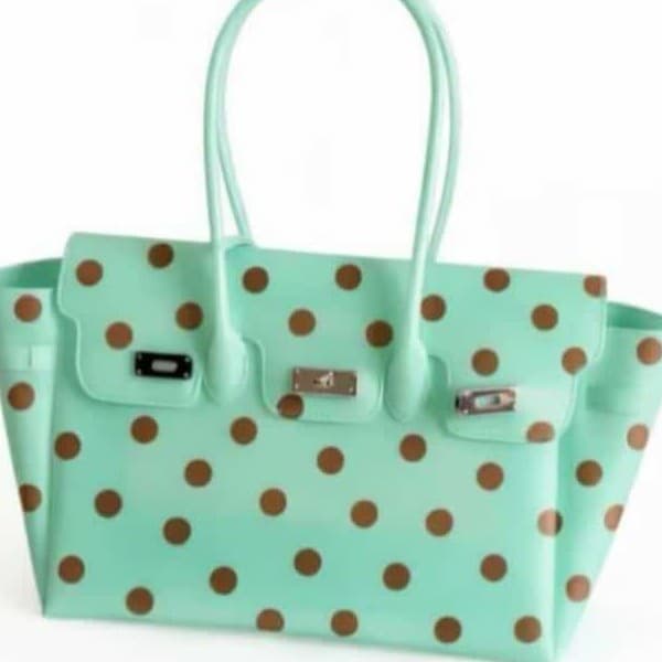 2026 Summer New Kelly Bag kiiikiii Jelly Shoulder Tote Bag Fashion Transparent Large Capacity Underarm Bag