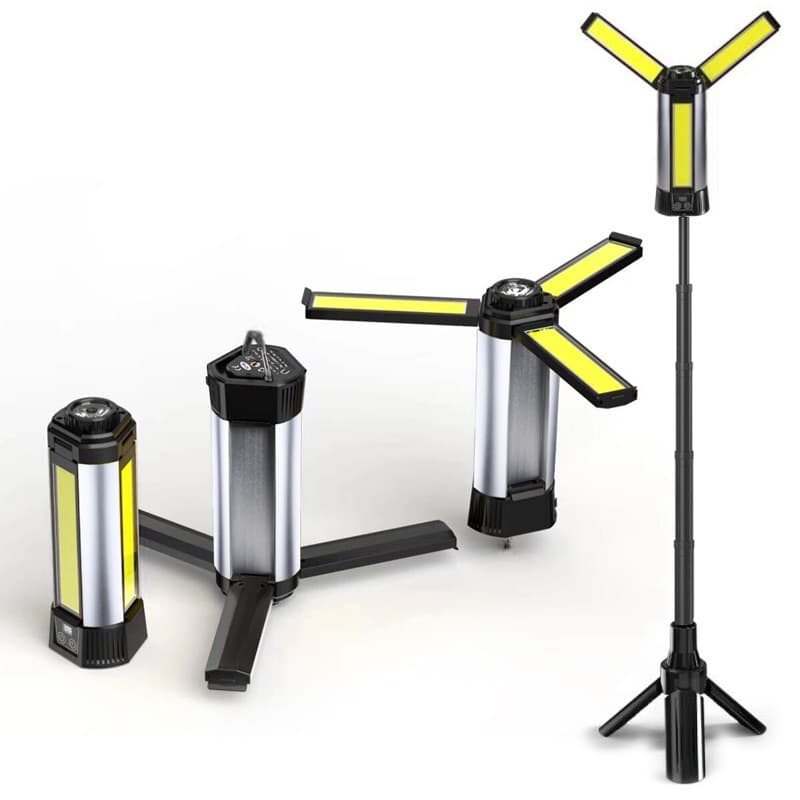 New XHP50 LED strong light COB with built-in battery, magnetic output, multifunctional digital display work light