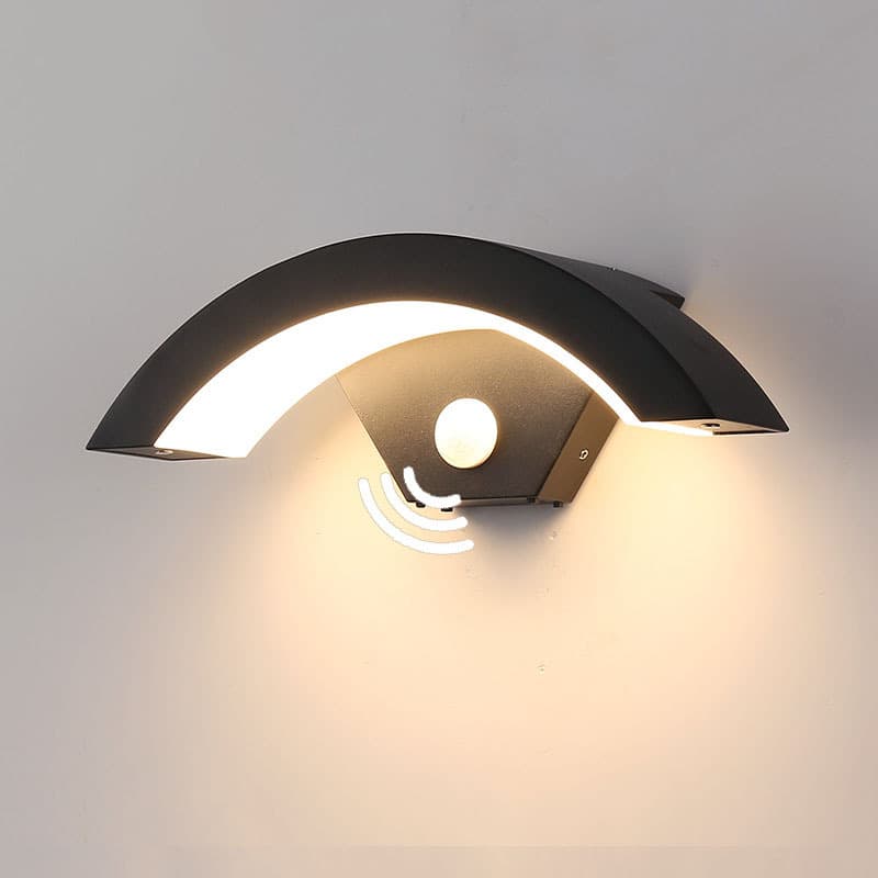 Cross-Border Outdoor Waterproof Sensor Wall Light Exterior Door Head Terrace Entrance Simple Square Balcony Porch Wall Lamp