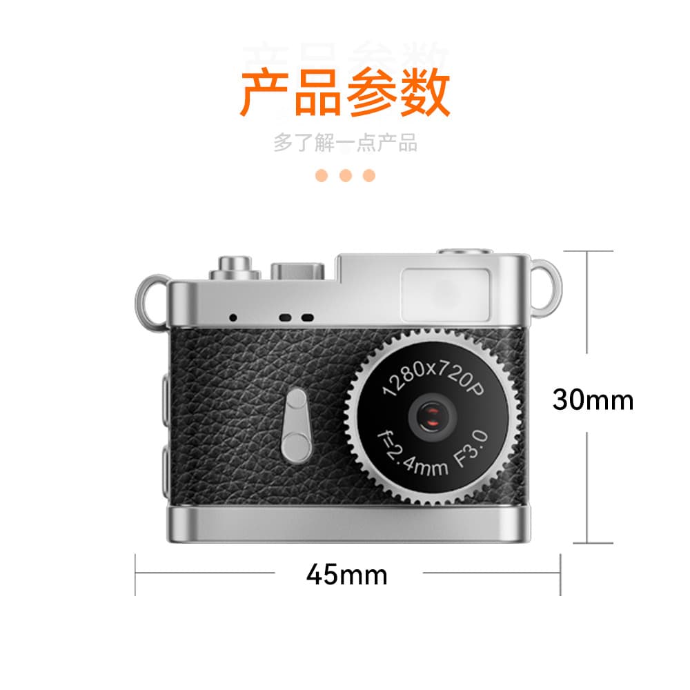 Cross-border Retro Mini Digital Camera Student Campus Pocket Camera Portable Photo Video Recorder