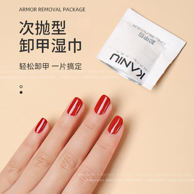Kanew Nail Remover Wraps - Clean Nail Polish & Gel Remover, Light Fragrance, Eco-Friendly, Non-Damaging, Wholesale for Nail Salons