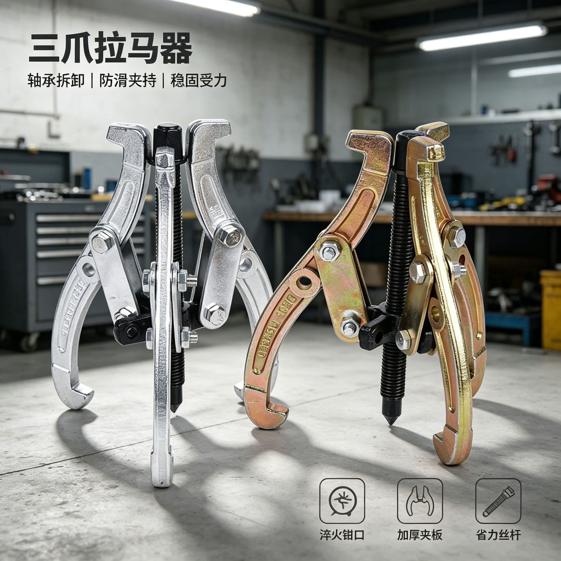 Double-hole High-quality Carbon Steel Forged Three-claw Tongs 6-inch 8-inch 10-inch 12-inch 14-inch 24-inch Various Sizes Tongs