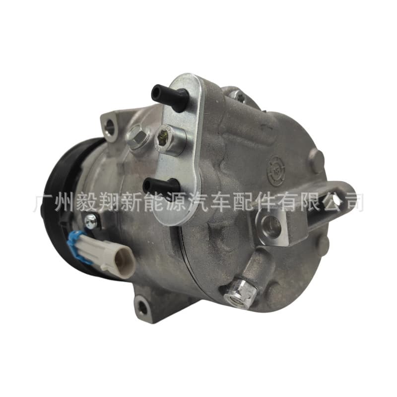 Car AC Compressor for Chevrolet Aveo - 6PK Compressor, Pressure Relief Valve at Bottom
