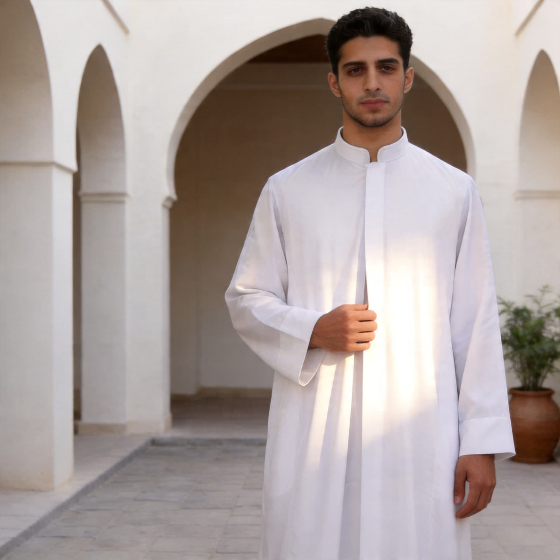 FN209-07 high-end robe factory 2026 cross-border ethnic clothing boutique robe robe men's robe spot