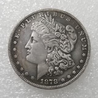 S Version 28 Styles American Morgan Coin Antique Replica Brass Silver-Plated Material