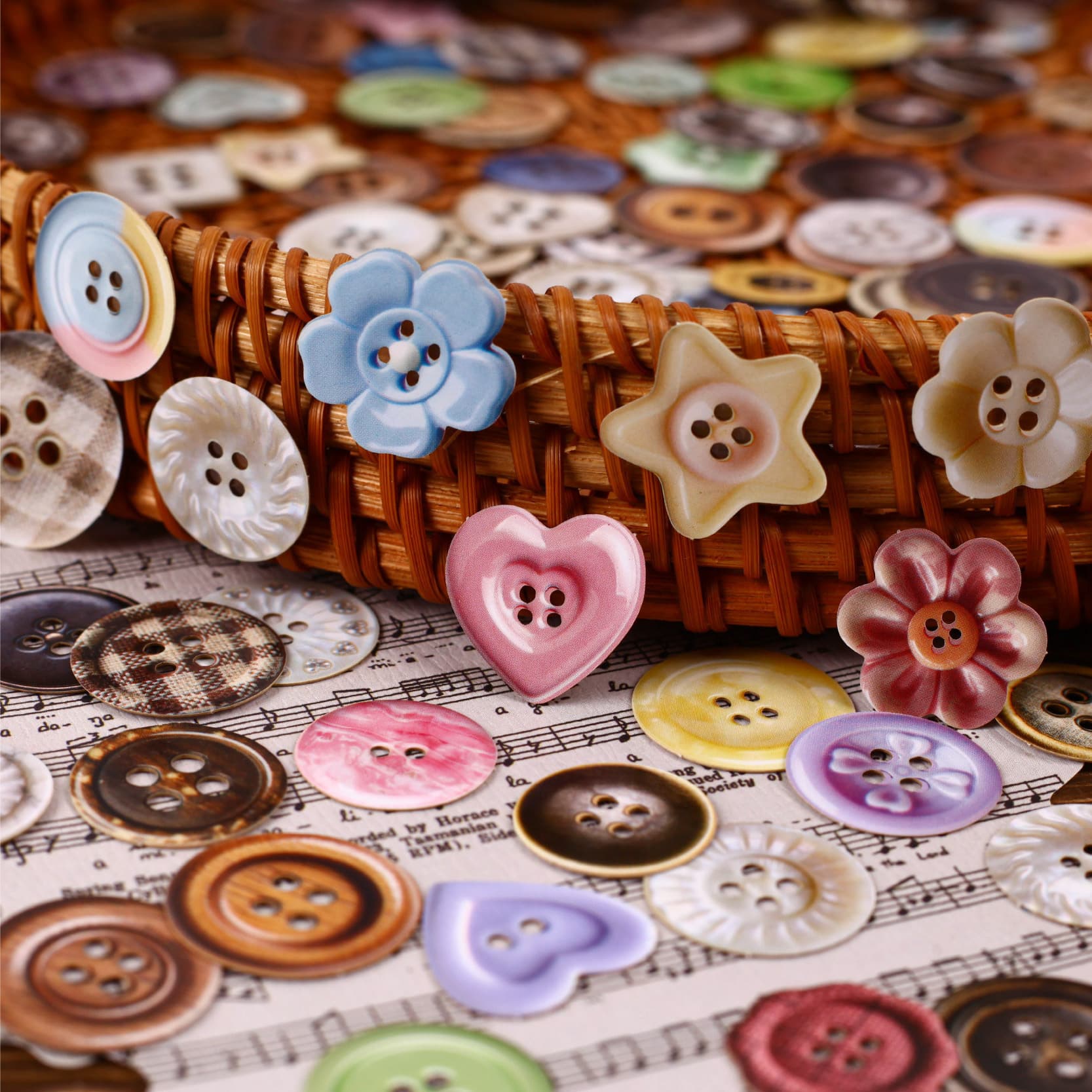 Retro Story Sticker Pack Button Series Realistic Button Hard Card Scrapbooking 50 Sheets 6 Styles