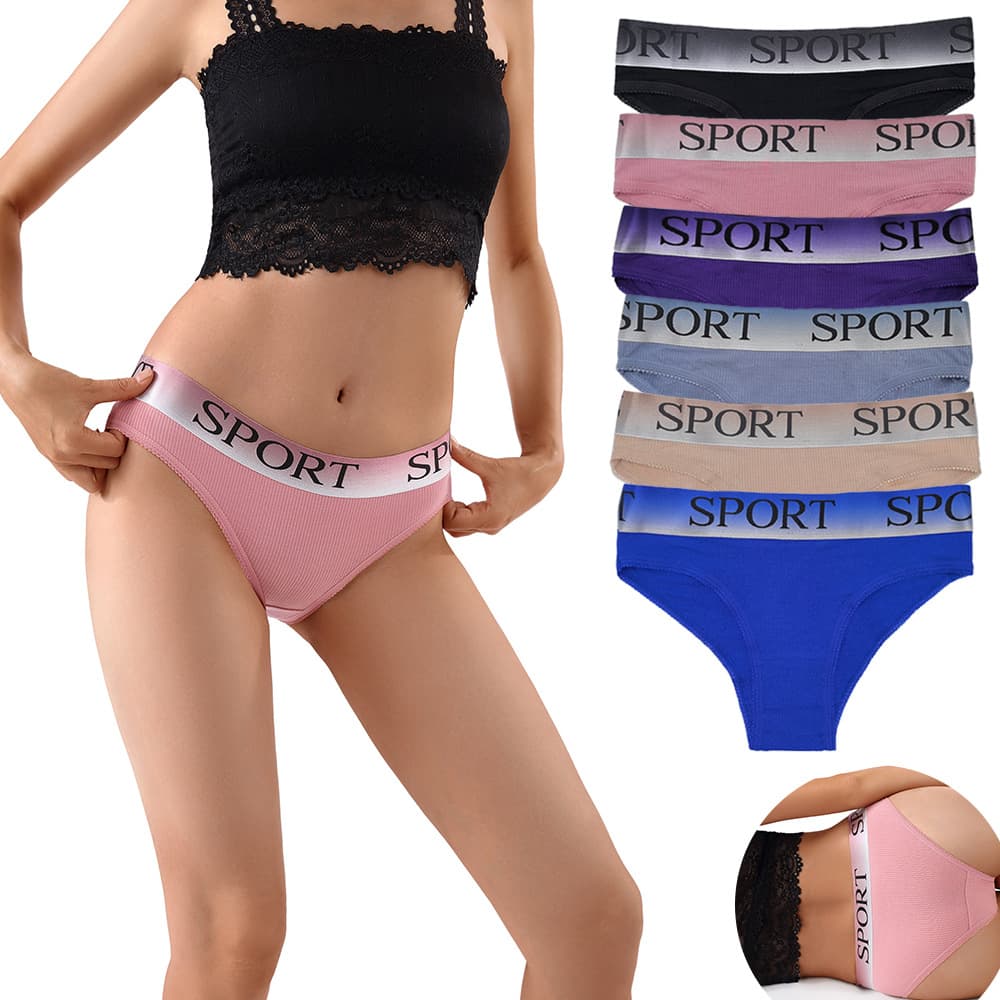 European size women's bikini briefs, wide-brimmed large size sports solid color briefs, cross-border exclusive for foreign trade wholesale