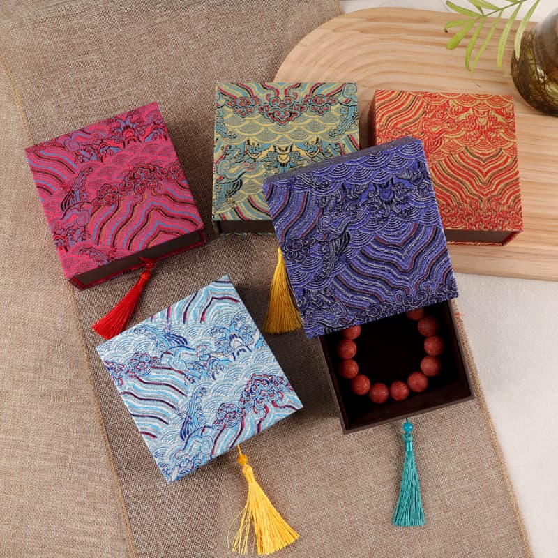 Retro national trend jewelry box ring pendant bracelet necklace packaging box jewelry gift box toy bracelet box