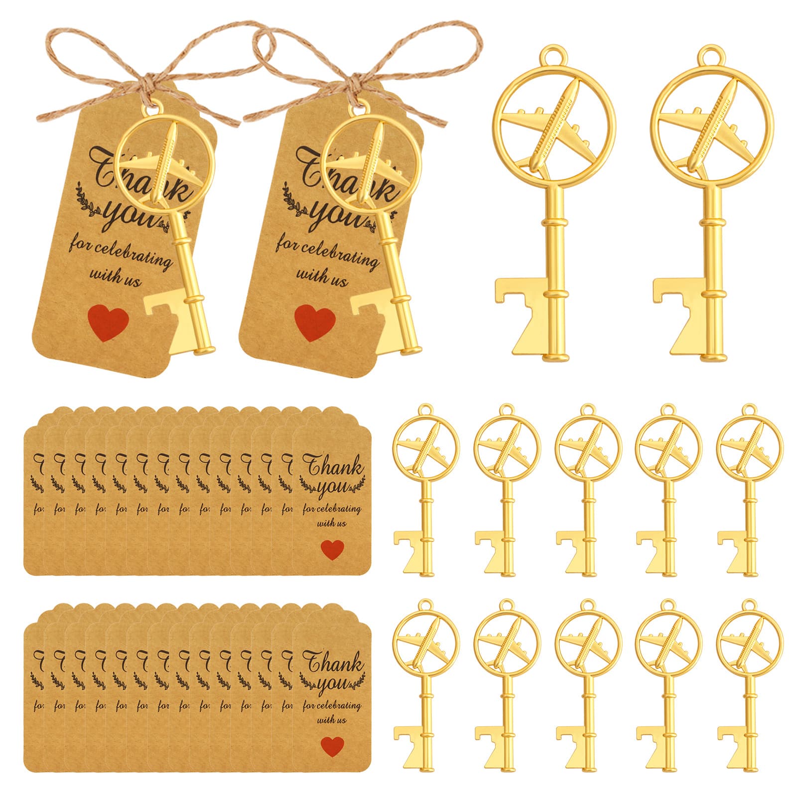 Creative Wedding Gift Metal Key Beer Bottle Opener Personalized Event Party Promotional Gift