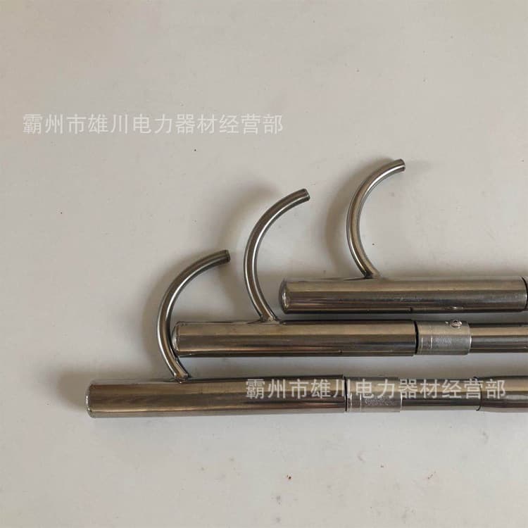 Stainless Steel Rescue Pole for Water Operations, Extendable Fire Brigade Pool/ Marine Salvage Pole