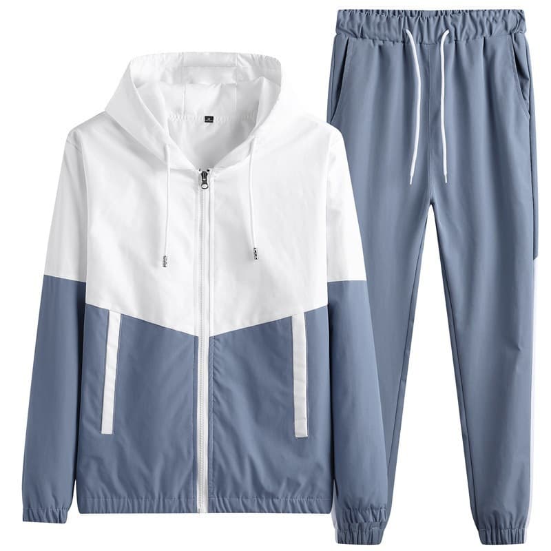 Cross-Border Japanese and Korean New Men's Sportswear Suits, Men's Autumn Casual Wear, Korean Style Leggings Hooded Jackets Wholesale