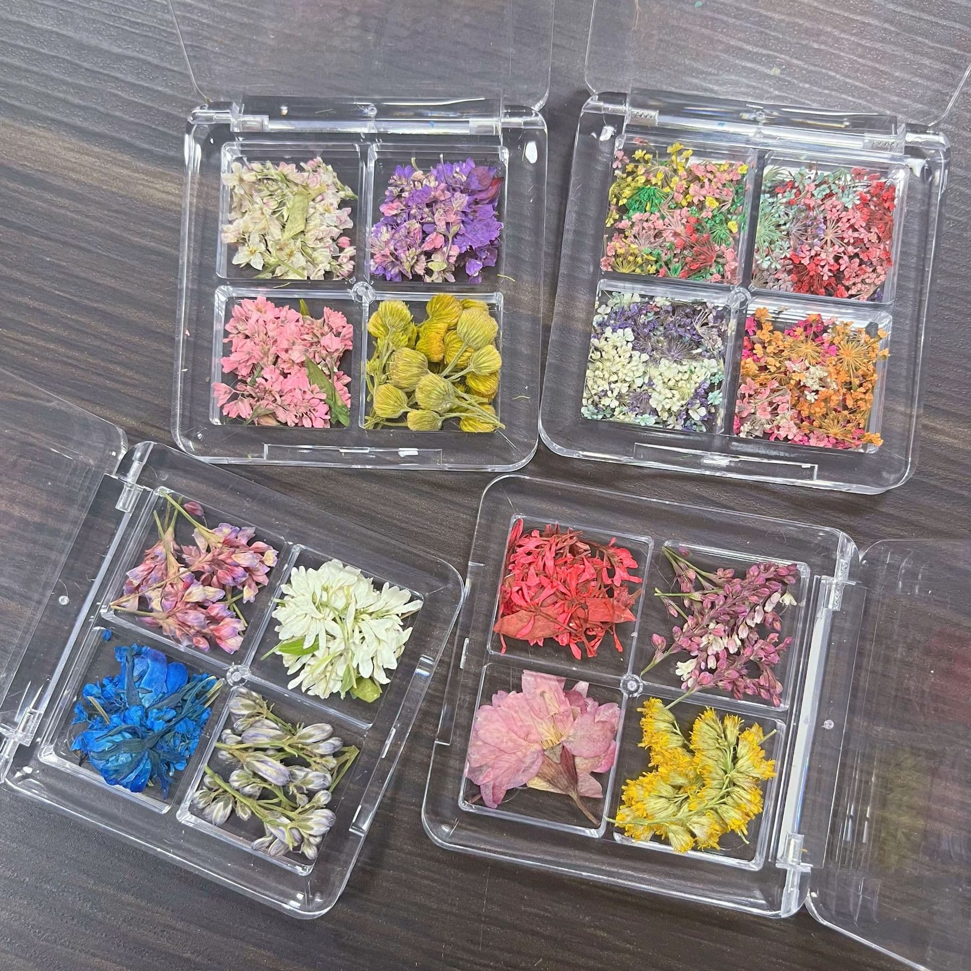 Nail Art Dried Flowers Niche New Style 3D Dried Flowers Monet Garden Japanese Style Dried Flowers DIY Niche Decorations