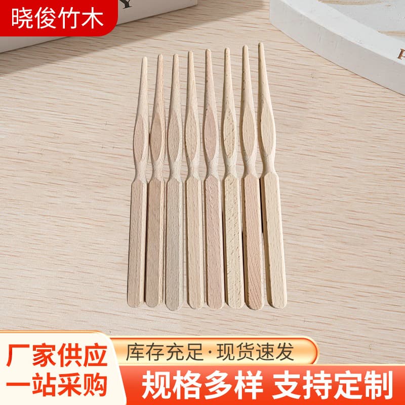 He Mu Three-Row Comb Semi-Finished Home Styling Comb Wooden Handle Hairdressing Teasing Comb Pointed Tail Wood Comb Handle Wholesale