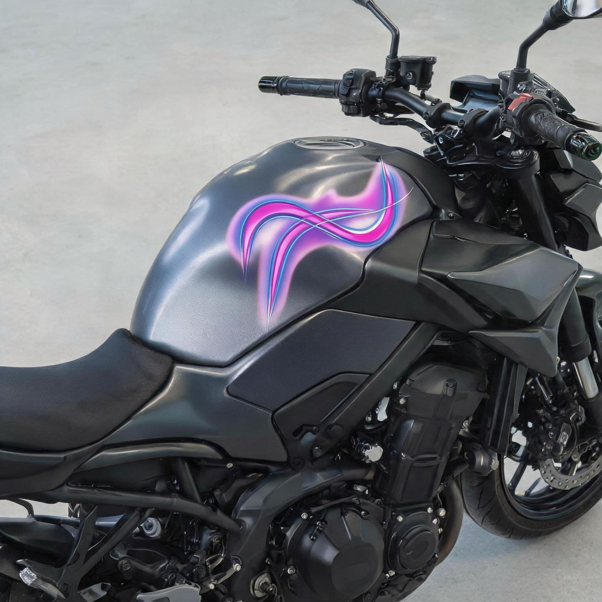 Dazzling decal sticker skin for Zhang Xue motorcycle, with colorful lettering, supports custom images