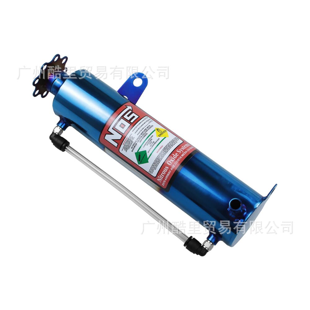JDM Car Modification Universal Blue Anodized Coolant Overflow Tank Radiator Aluminum Cooling Reservoir Oil Catch Can