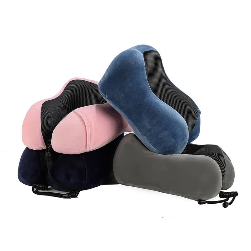 U-shaped Memory Cotton Neck Pillow Travel Pillow Magnetic Fabric Cervical Airplane Memory Home Decor