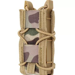 Molle Tactical Magazine Pouch Outdoor CS Quick-Draw 9mm Magazine Holder Camo Multi-Function Waist Mount Accessory Bag