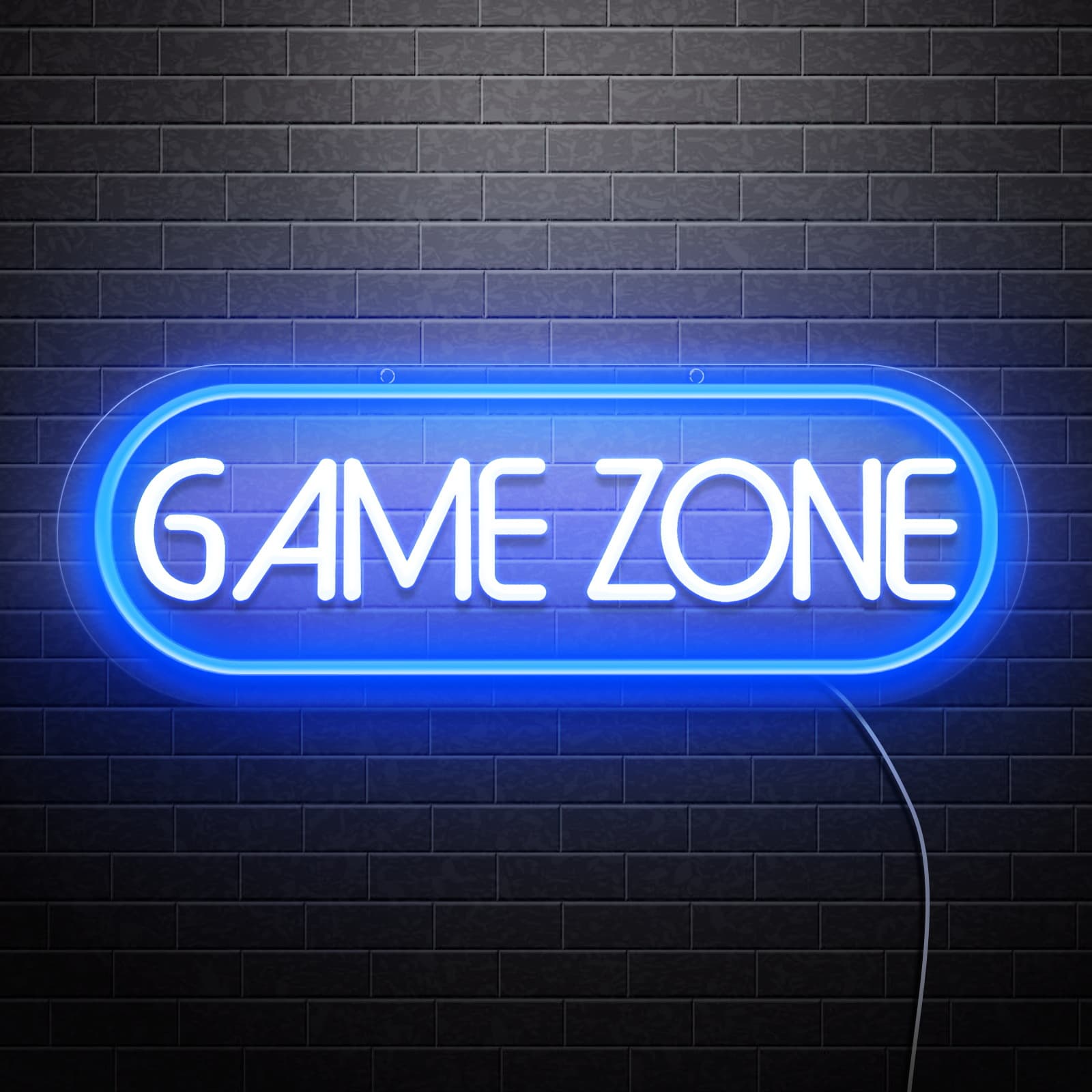 Amazon Cross-border Neon Light Game Console Controller Backplate LED Creative Logo Mushroom Atmosphere Decoration Light Manufacturer