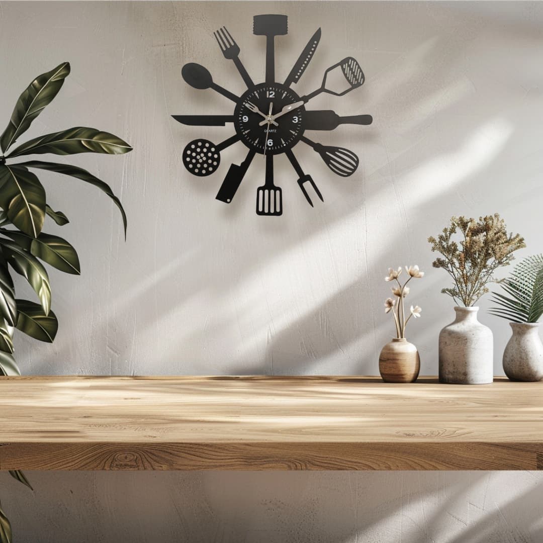 Best-selling Cross-border Amazon Living Room Iron Art Creative Metal Wall Clock Decorative Clock Factory Wholesale
