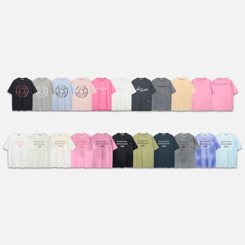 Cross-Border Foreign Trade High-End Version Ac's Classic Letter Logo Print, Light Luxury Loose-Fit Pure Cotton Unisex Short-Sleeve Versatile T-Shirt