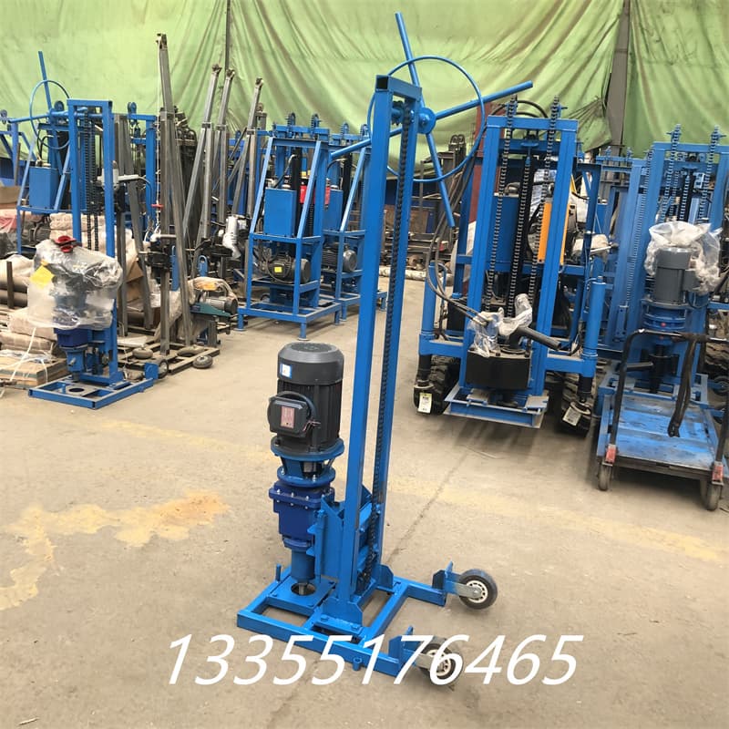 Geological Core Drill Rig, Electric Drilling Machine, Portable Gasoline Engine Type, Manufacturer's Electric Motor Type Rock Core Drill