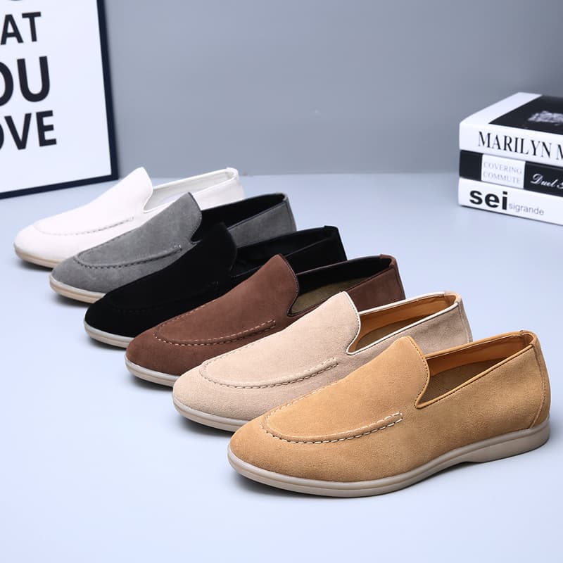 Cross-border Large Size Men's Retro British Style Loafers Slip-on Business Casual Soft Sole Shoes
