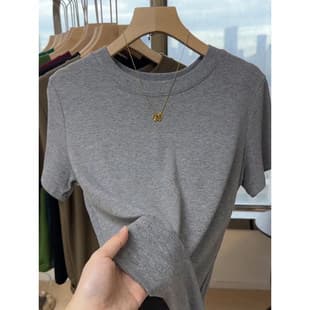 Modal Cooling Short-Sleeve Women's Ice Silk Mask T-Shirt 2026 Summer Casual Loose Korean Style Base Layer Top