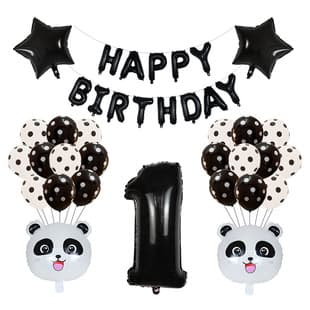 Cartoon Panda Toy Balloon Children Floating Balloon Kung Fu Panda Aluminum Film Balloon Birthday Party Decoration