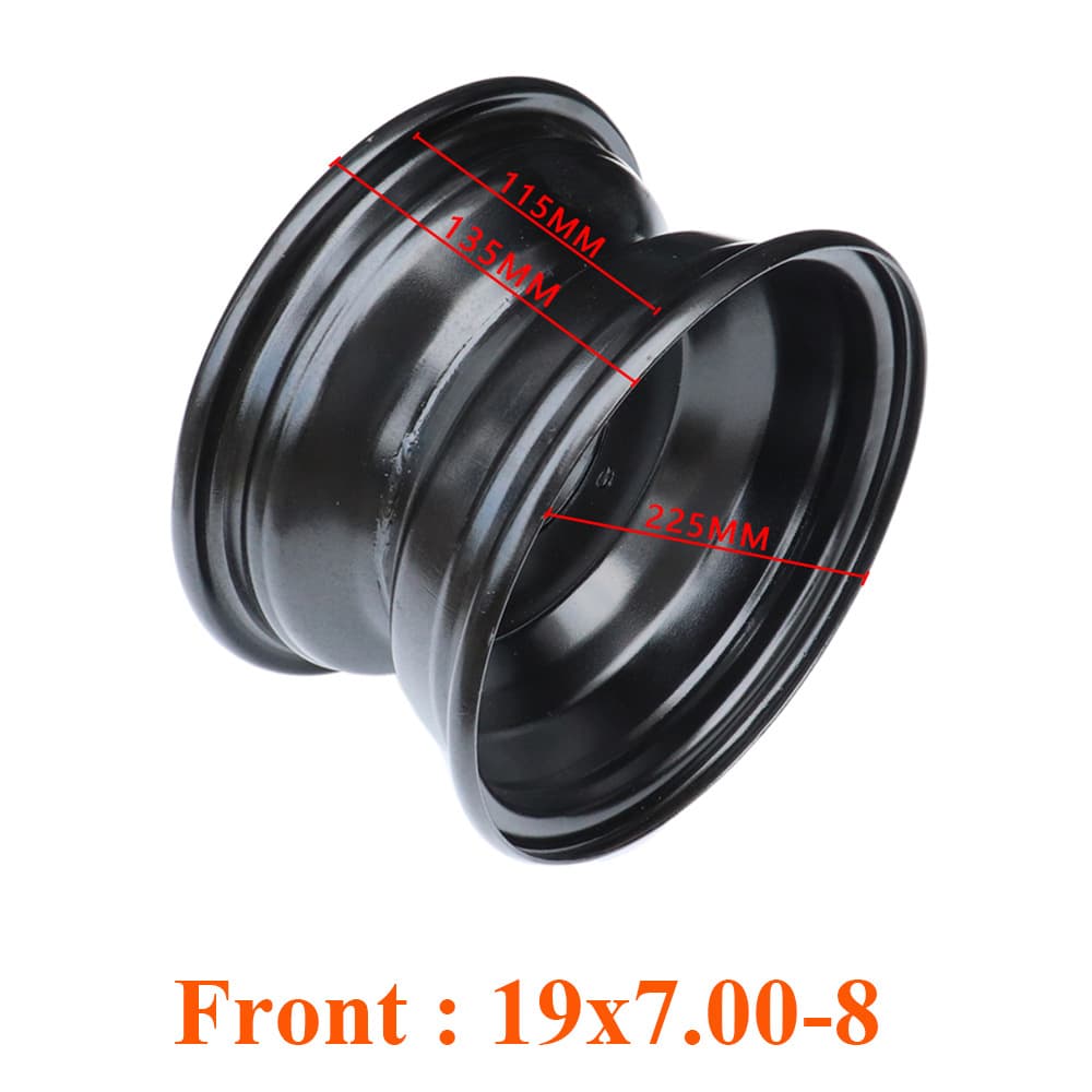 Wholesale ATV Sand Vehicle Parts 19x7.00-8 Tire Rim 18x9.5-8 Four-Wheeler Steel Wheel Three or Four Holes