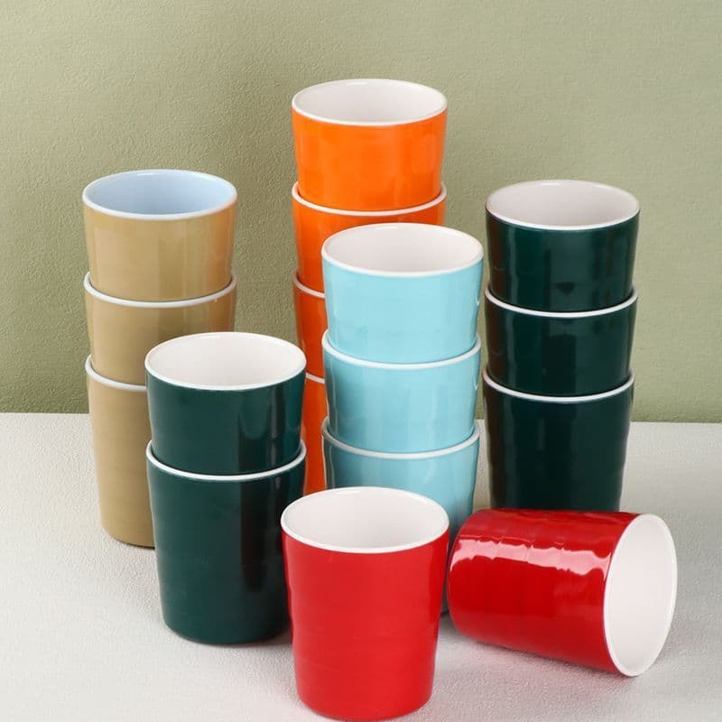 Thickened melamine cups for commercial catering and restaurants, imitation porcelain resin, drop-resistant, heat-resistant plastic tea cups.