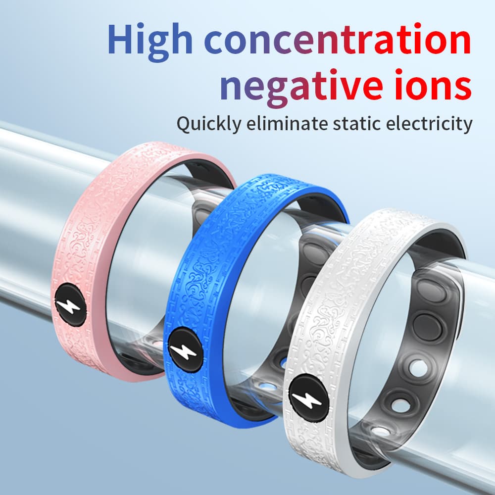 Anti-Static Silicone Sport Wristband Bracelet Rope Eliminates Static Electricity Comfortable Soft Material for Daily Use
