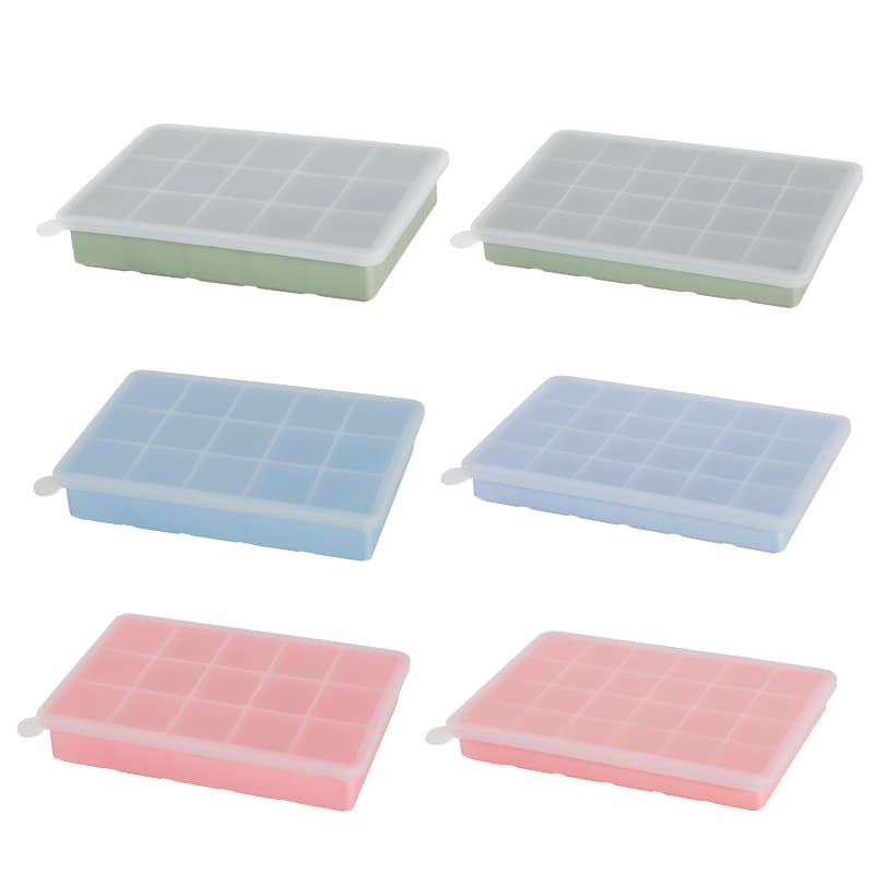 Large Ice Cube Mold, Food-Grade Soft Silicone with Lid, Home Square Ice Tray, Ice Cube Maker