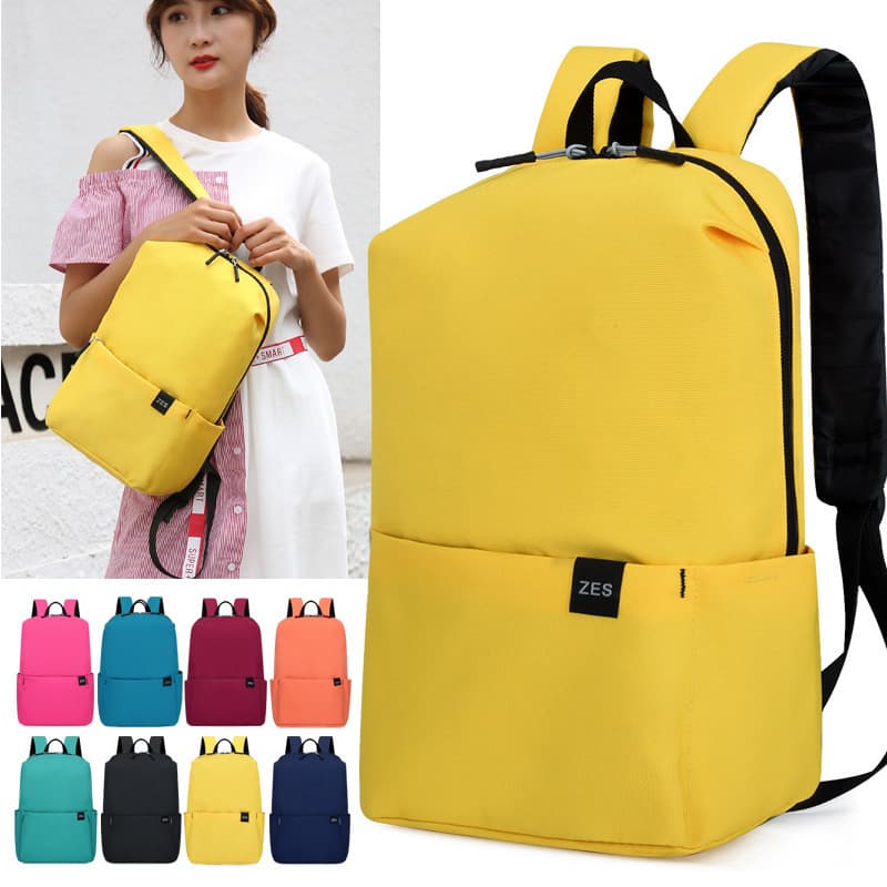 Custom Logo Printed Backpack Gift Colorful Small Backpack Unisex Lightweight Student School Bag Southeast Asia Supply
