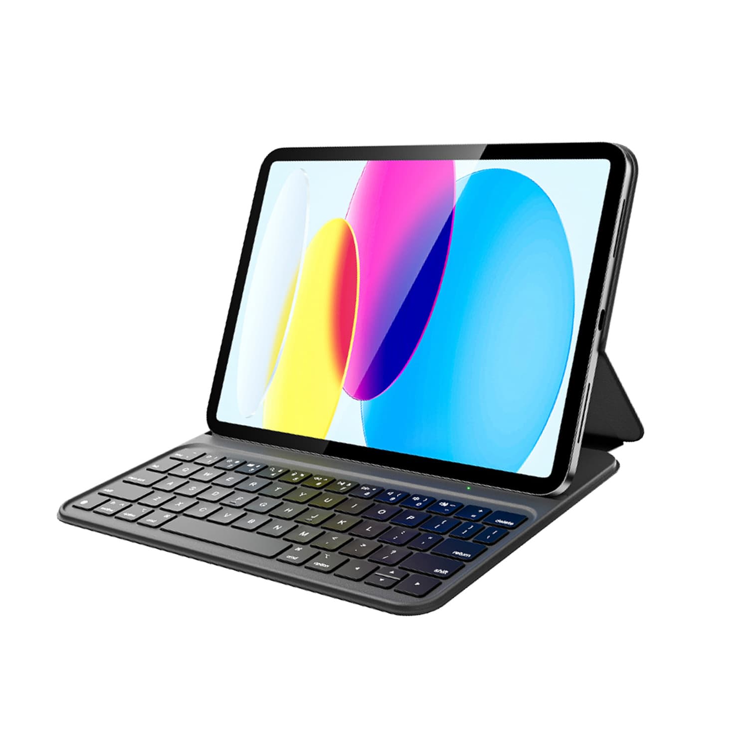 Direct-connect keyboard leather case with contacts, no need for Bluetooth connection, suitable for ipad10 10th generation 11Th A16 tablet case