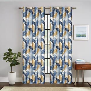 2026 New Plant High Precision Blackout Fabric Printed Ring Curtain, Bed Curtain Blocking Curtain, Stock for Foreign Trade Wholesale