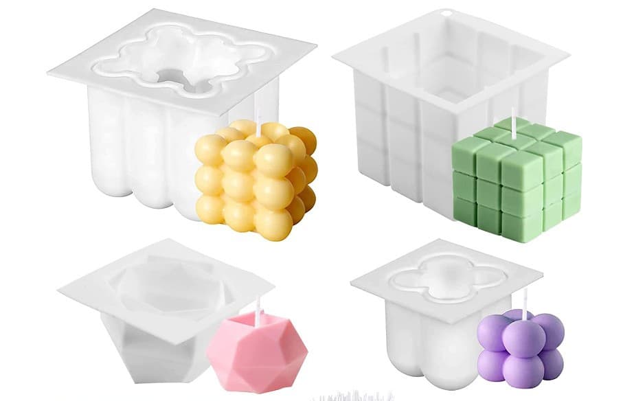 Multi-Spec Small and Large Rubik's Cube Mold DIY Scented Candle Mold Rubik's Cube Chocolate Mousse Cake Mold