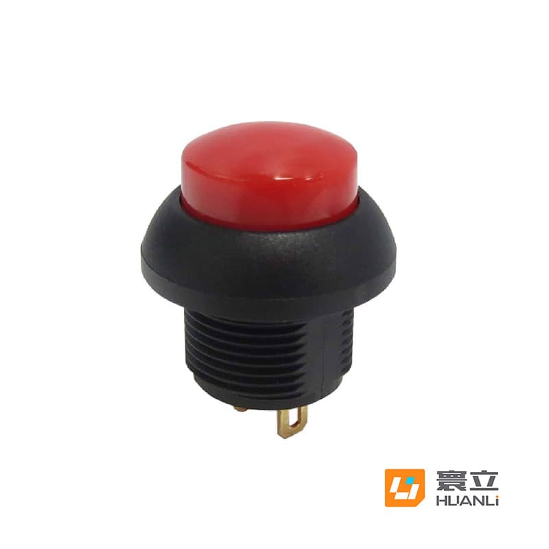 Huanli Switch Ultra-Mini Push Button Switch Small IP68 Waterproof Momentary Switch Round Power Self-Locking Switch
