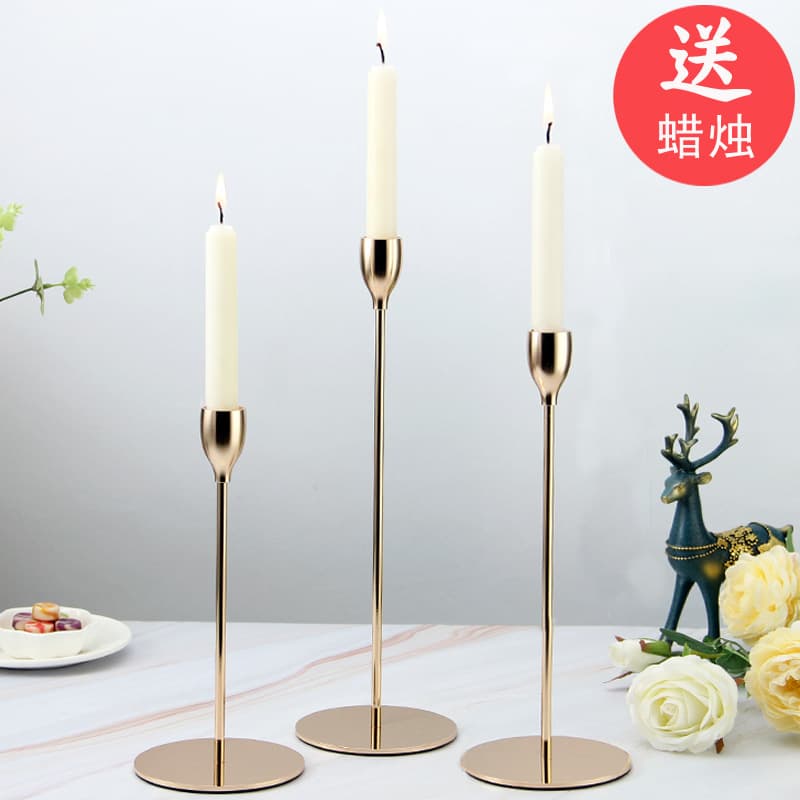 Nordic style candle holder ornaments European candlelight dinner romantic props home lighting candle holder aromatherapy candle holder