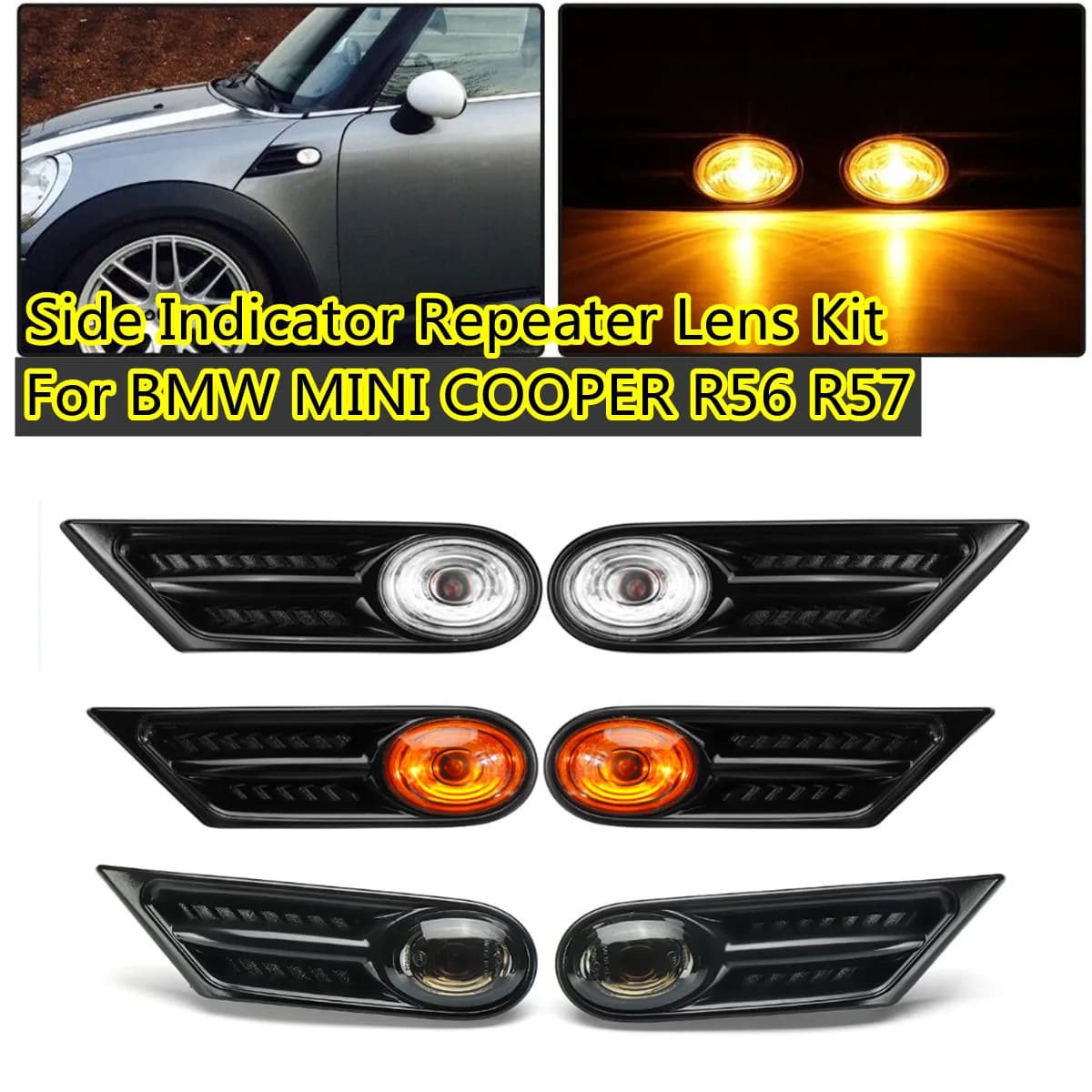 For BMW Mini R55 R56 R57 R58 R59 Turn Signal Light 63137260203 63137260204
